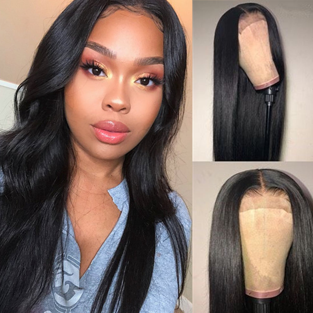 Bone Straight Heat Resistant Fibre Hair Blend Wig