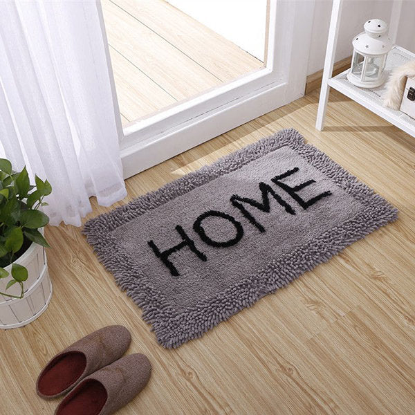 Nice Home Absrobent Shaggy Carpet Home Anti Slip Rug Bedroom Soft Mat