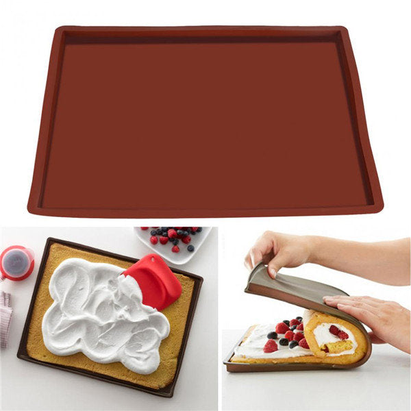 Non Stick Silicone Oven Baking Mat Swiss Roll Baking Sheet Rolling