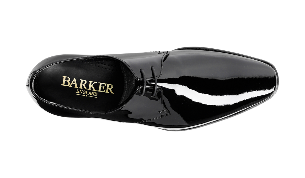 black patent brogues mens