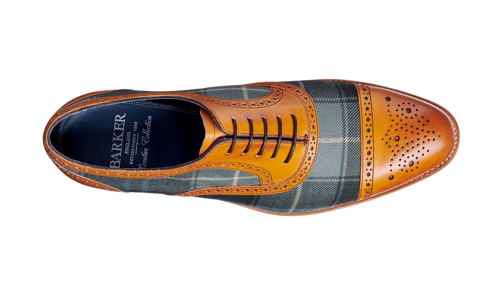 barker blue brogues