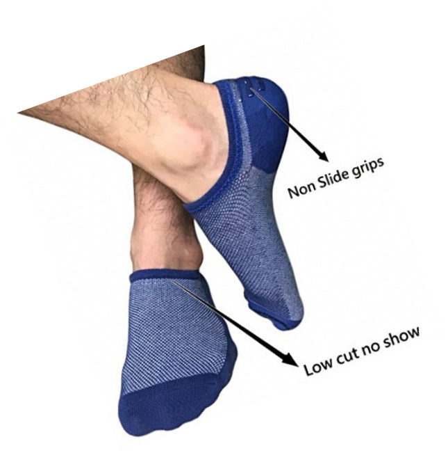 men's cotton no show socks