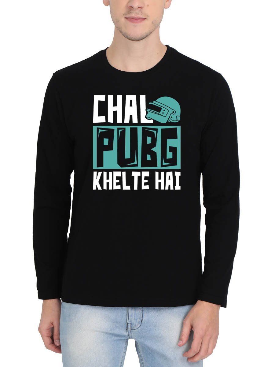 chal pubg khelte hai t shirt