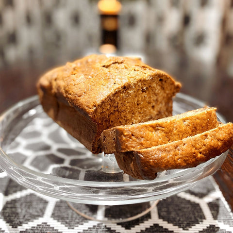 honey hemp pollen banana loaf