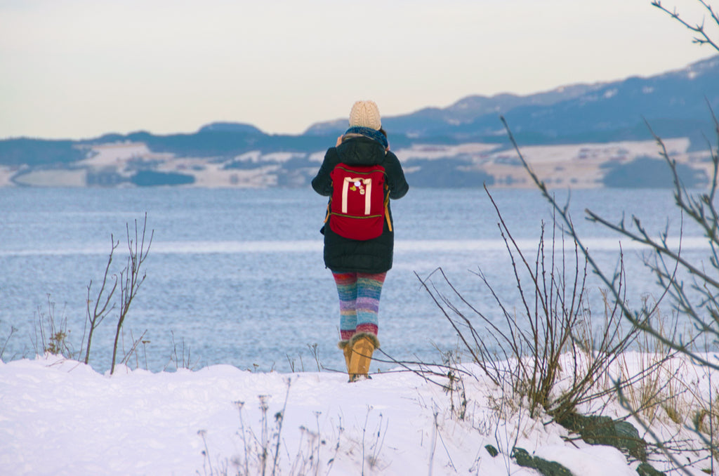 Joyce looks out to the fjord