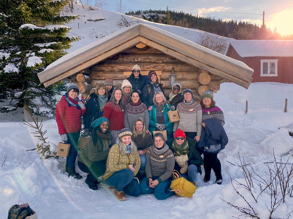 The whole Knitography Retreat group!