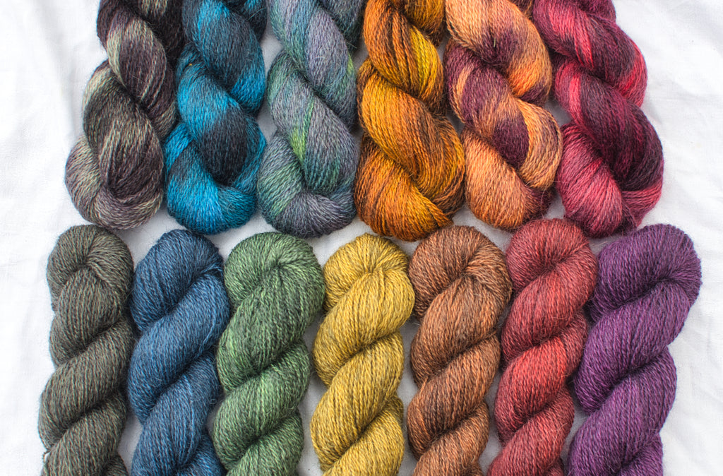 Full range of Caia Baby Alpaca yarn colours
