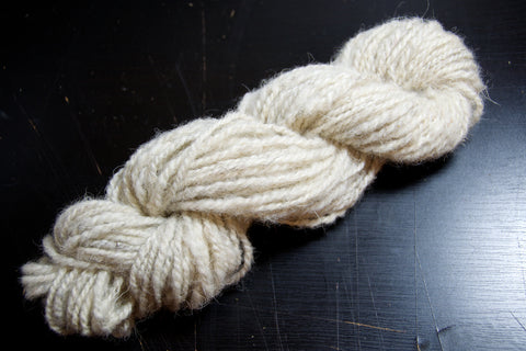Skein of hand-spun Peak District yarn
