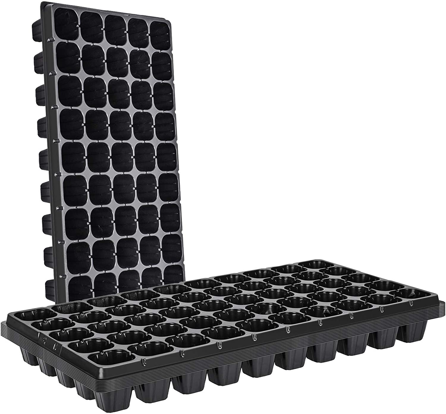 50 x Full Size Heavyweight Seed Trays Water Propagator With Holes Flexible 