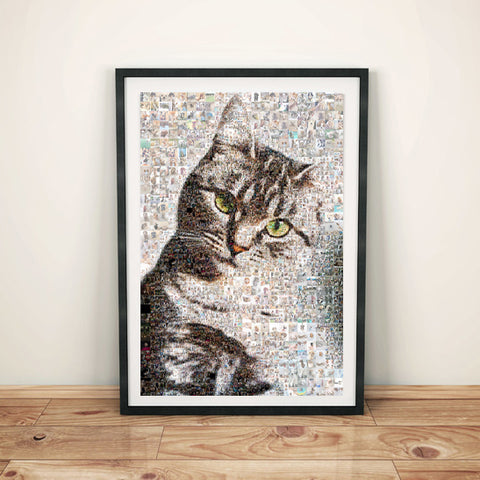 Cat Mosaic Poster – Custom collage from your personal photos
