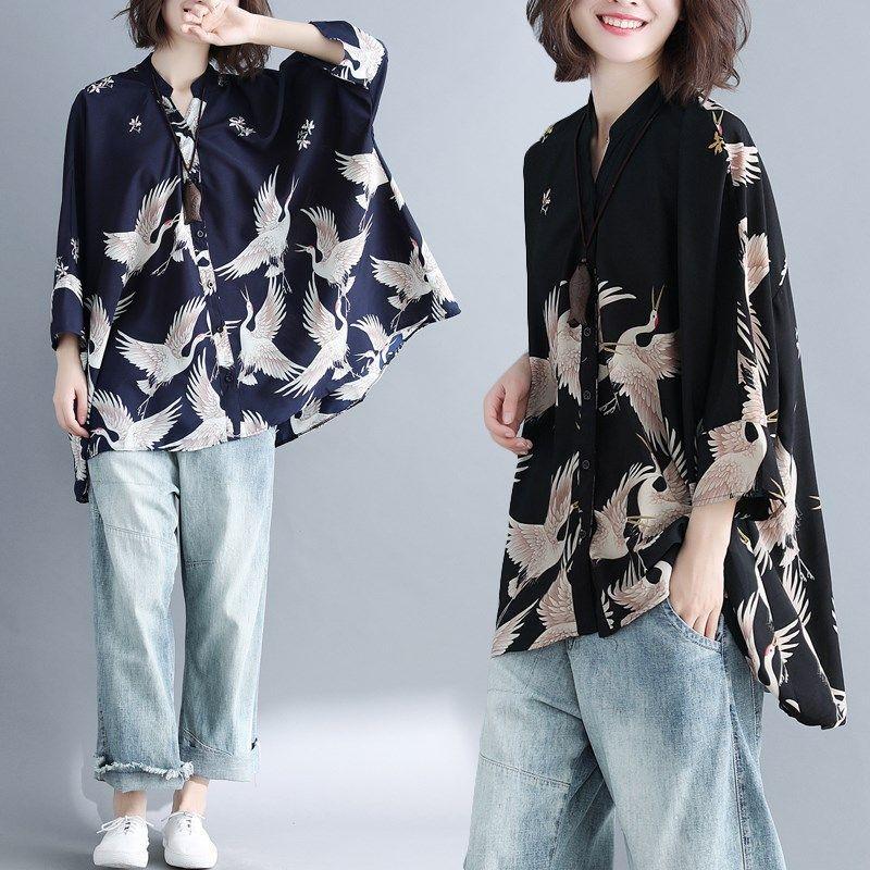 可愛いファッションプリントカジュアルシャツ Isuremall
