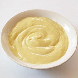 Use coconut oil to make your own mayonnaise in a bowl recipe photo