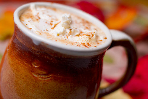 Use coconut ol to make spiced coconut mocha recipe image