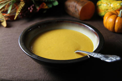 Use coconut oil to make sweet potato coconut peanut butter soup recipe photo 