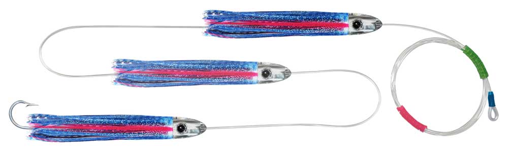 Scent Blazer Nano bullet head trolling lure chain.