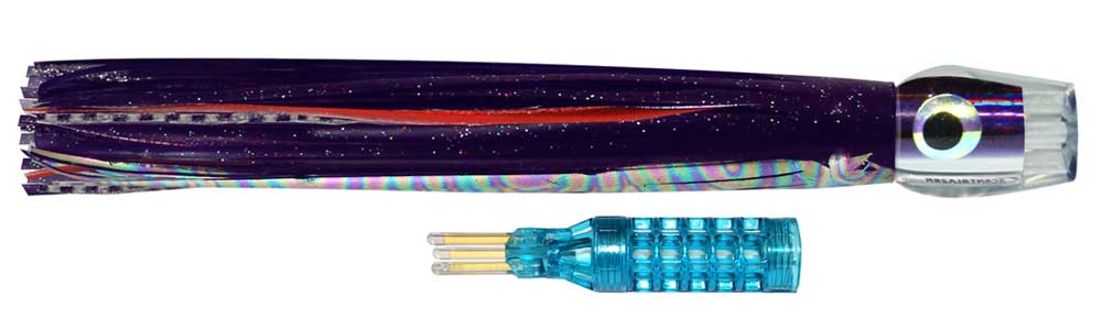 Scent Blazer Small 9½ inch smoker head skirted trolling lure.