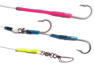 Hooks with protective rigging sleves.