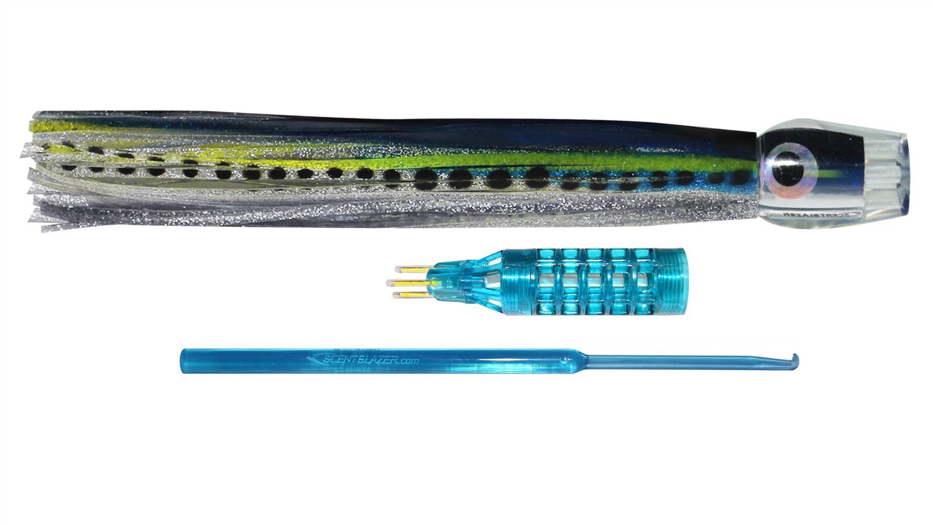 Sardine 12" 30cm Medium Smoker Skirted Trolling Lure.