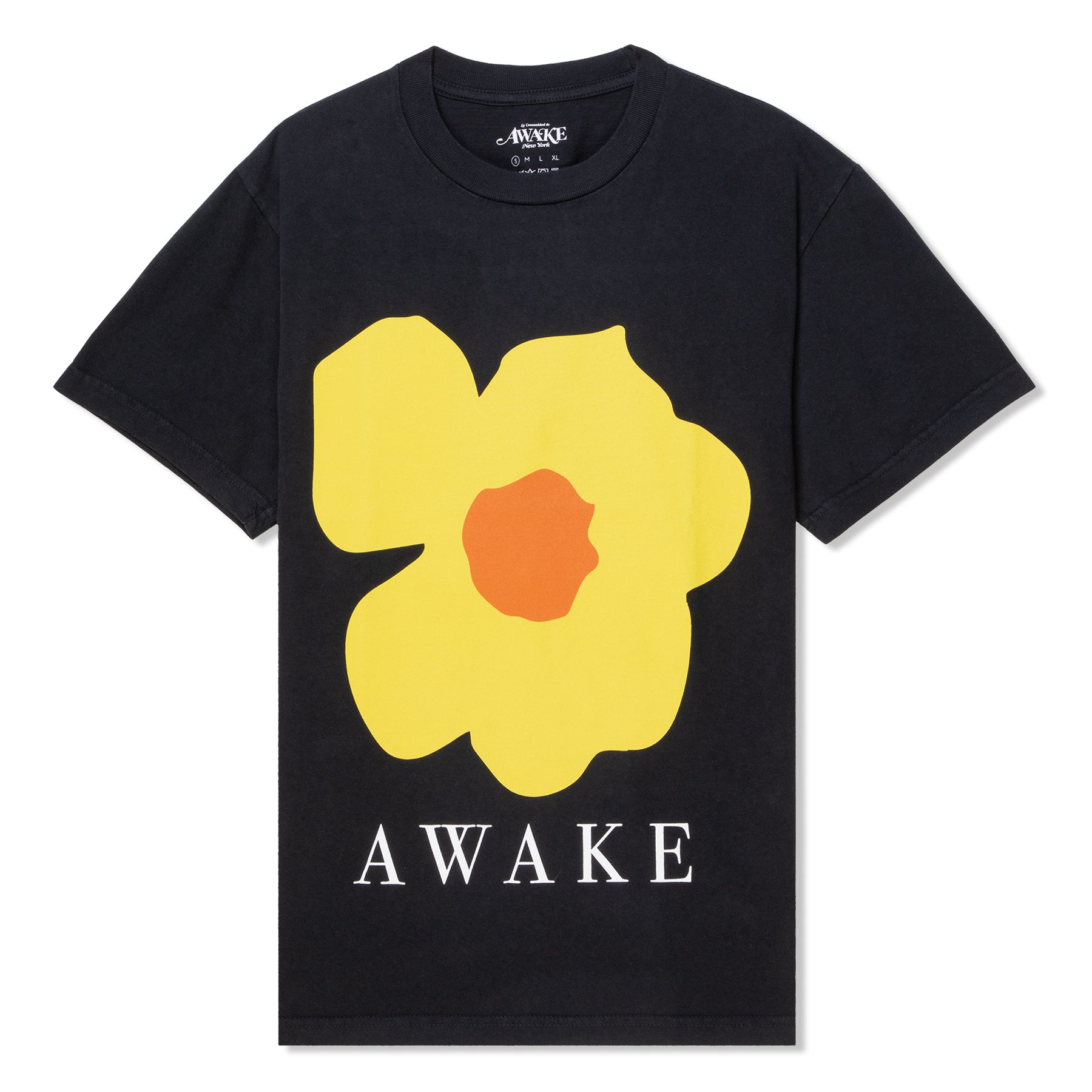 Awake NY Floral Printed Tee (Charcoal)