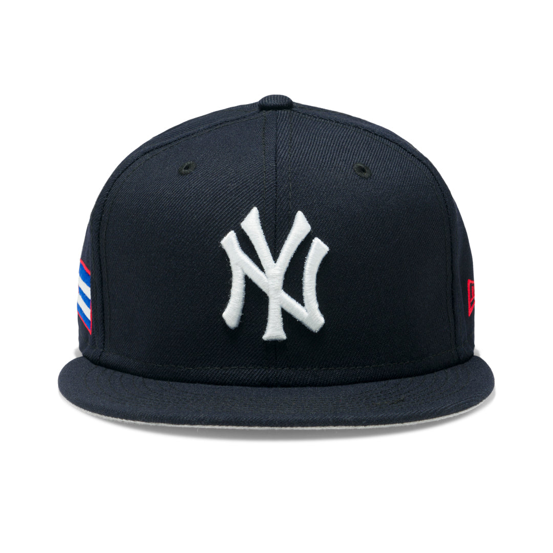 yankee hat with puerto rican flag