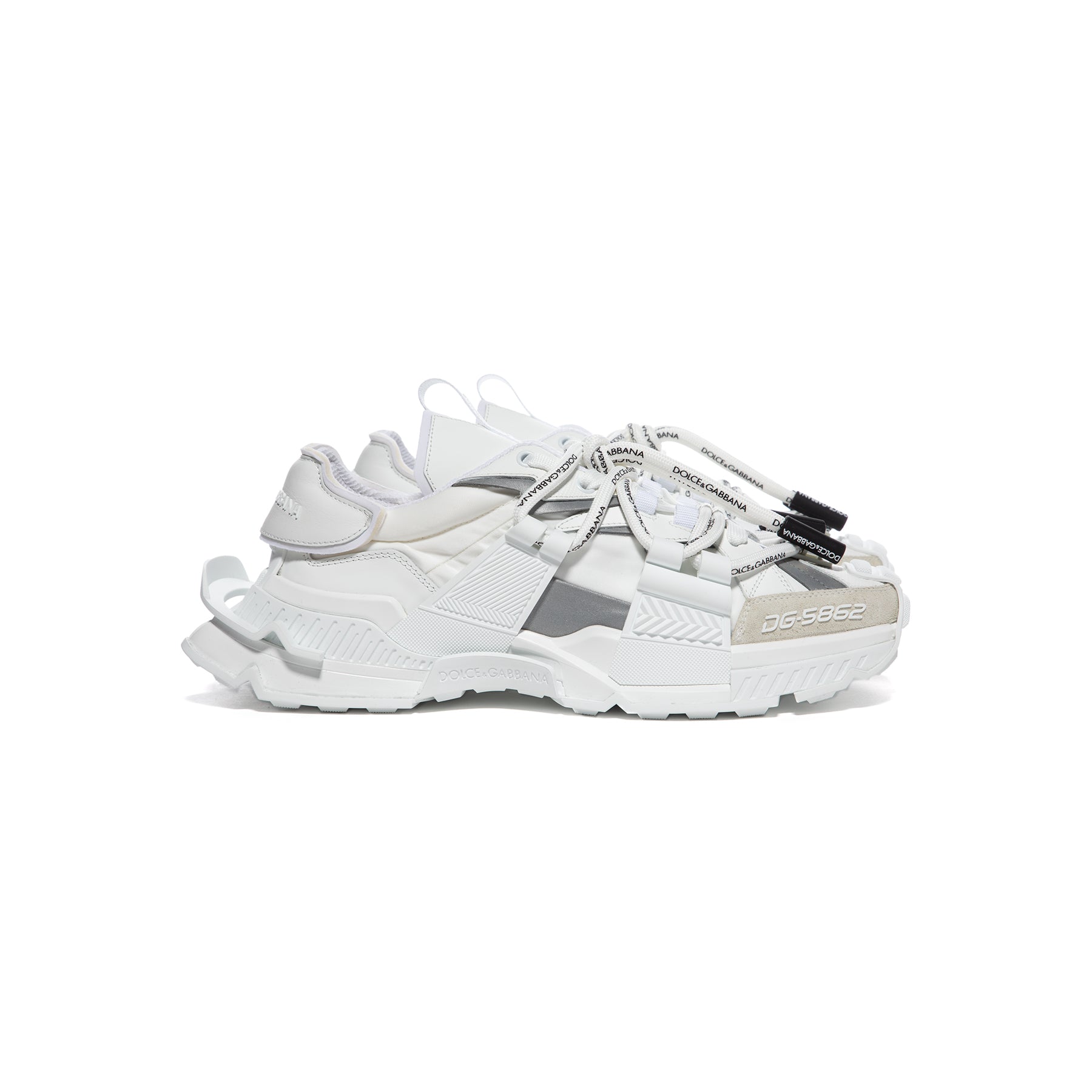 Trouwens Incarijk Gelukkig Dolce & Gabbana Mixed-materials Space Sneakers (White/Silver) – Concepts