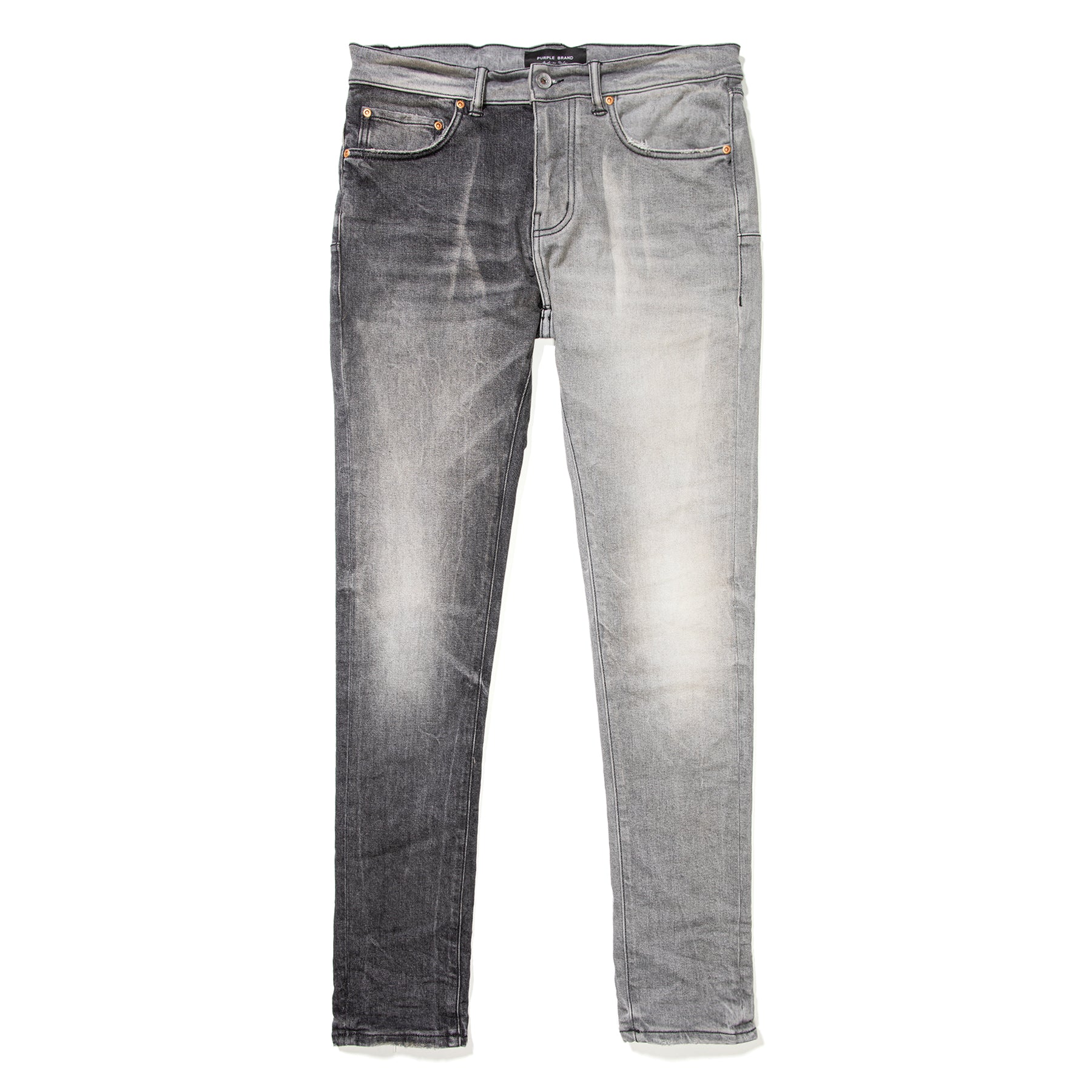 Brand Slim Fit Jeans (Black/Grey) – Concepts