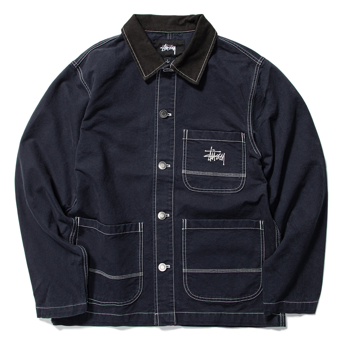 Stussy Brushed Moleskin Chore Jacket (Navy) – Concepts