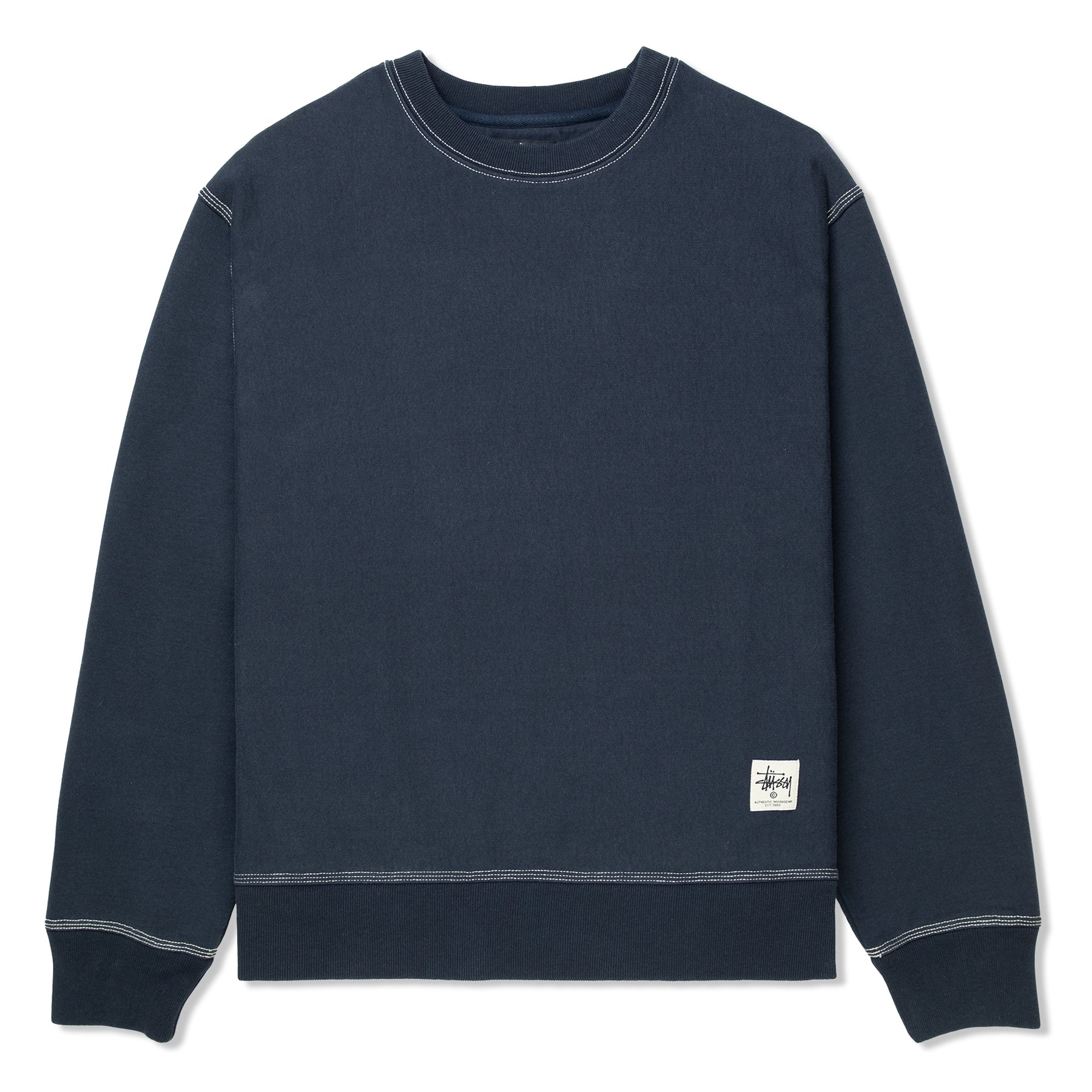 完売品】STUSSY Contrast Stitch Label Crew | www.vp-concrete.com