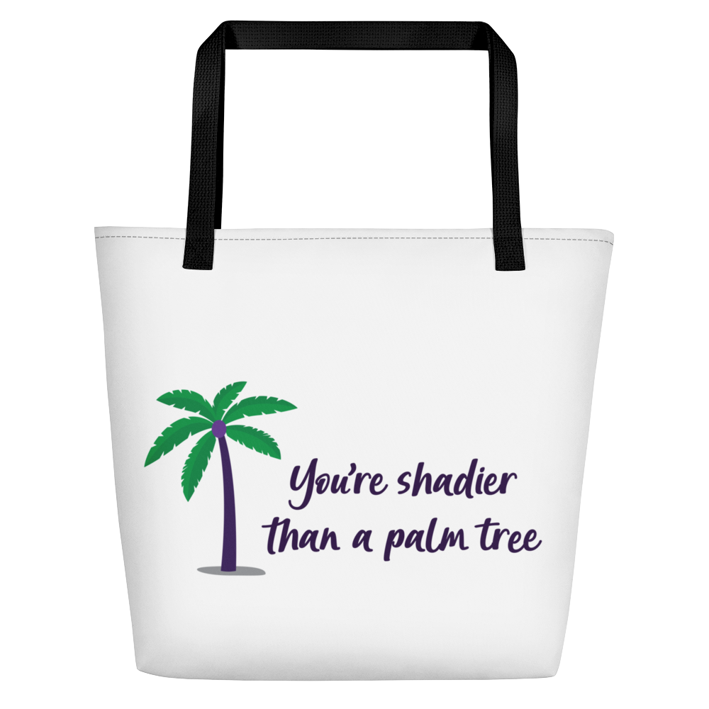 palm tree beach bag