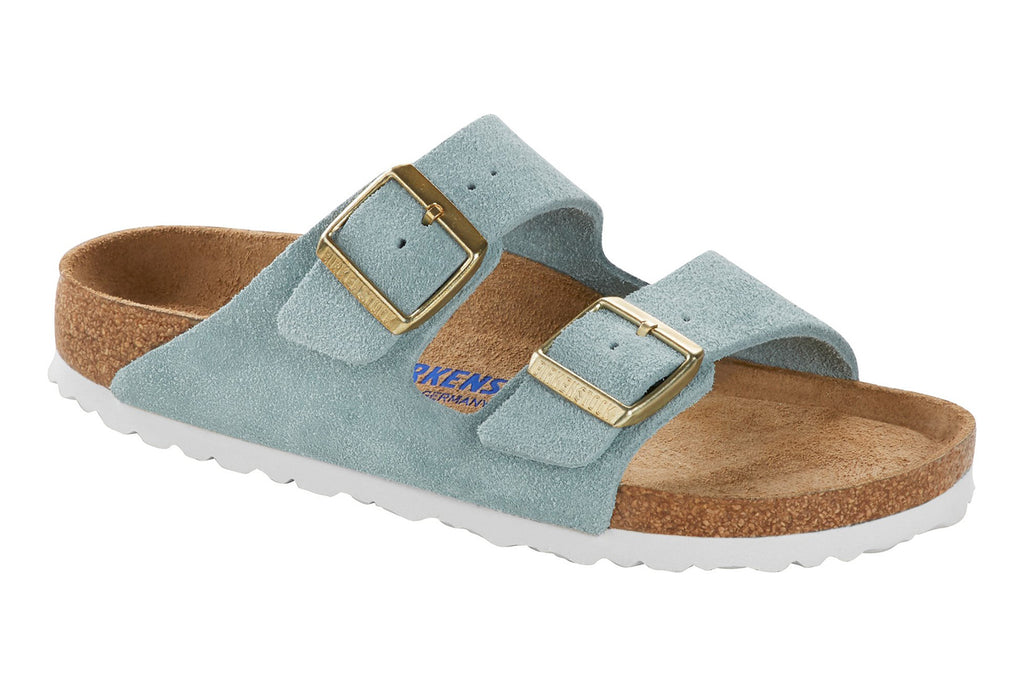 light blue birkenstock sandals