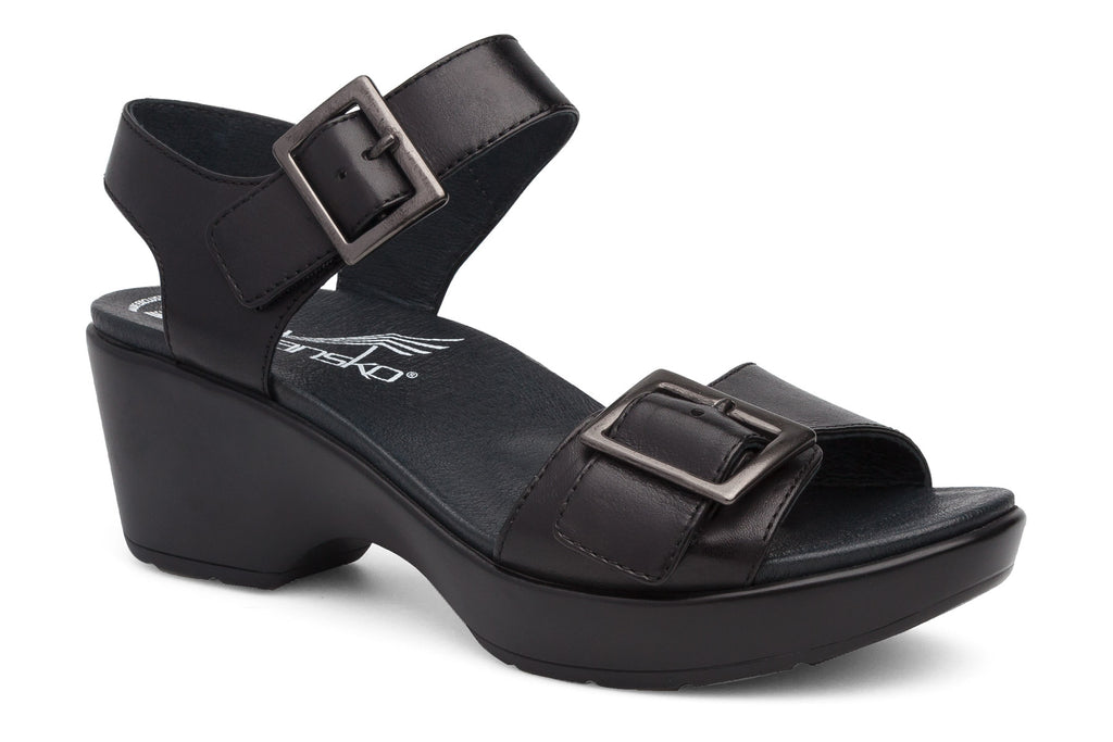 black flip flop sandals