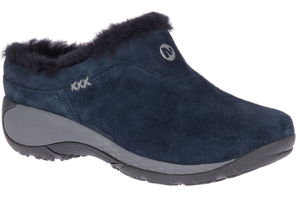 merrell comfort cozy lined suede clogs