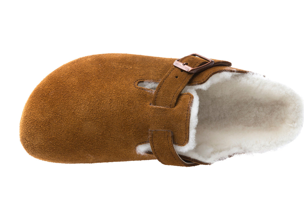 birkenstock boston shearling mink