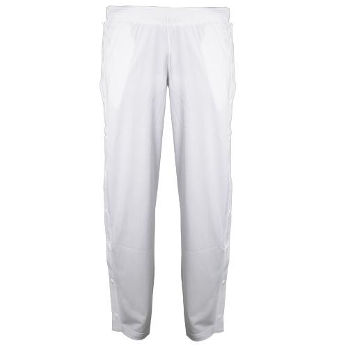white warm up pants