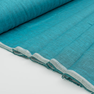 Aquamarine Fizz 100% Linen Fabric