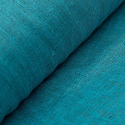 Aquamarine Fizz 100% Linen Fabric