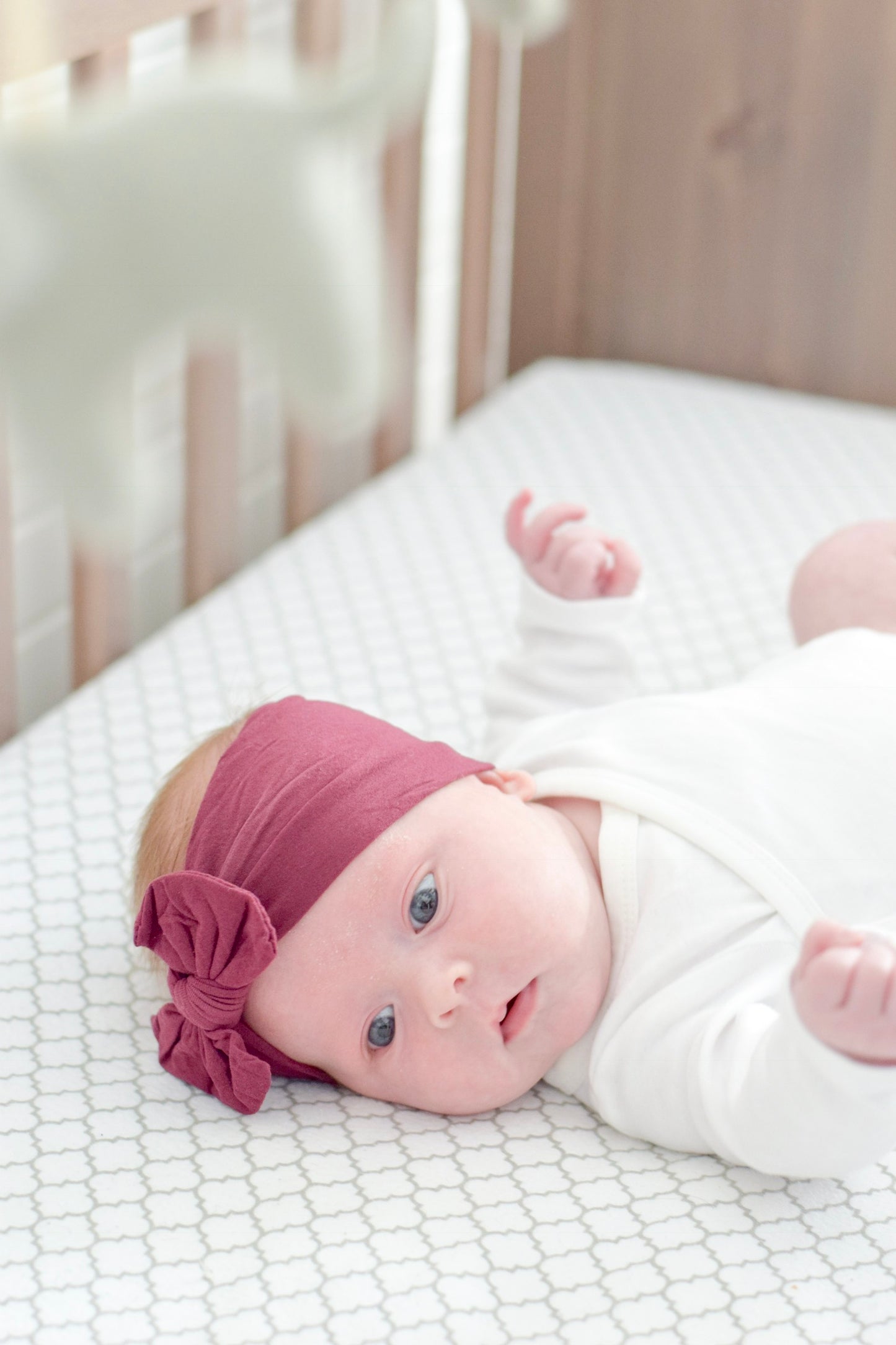 bandeau boucle bourgogne bebe enfant nylon 1