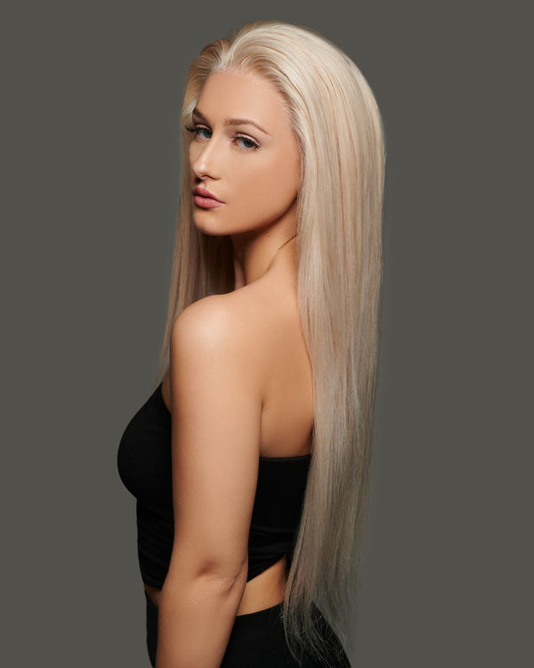 'Khaleesi' Human Hair Wig | Creamy Platinum Blonde Wig | Luxe Wigs