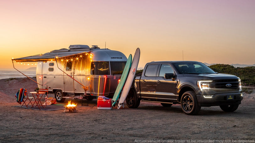 Win an Airstream Caravel and a 2021 Ford F-150 to Tow It