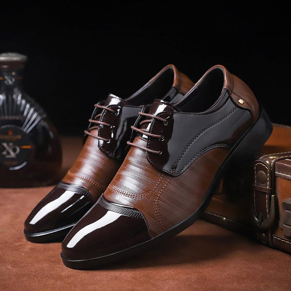 casual business mens soft leather shoes