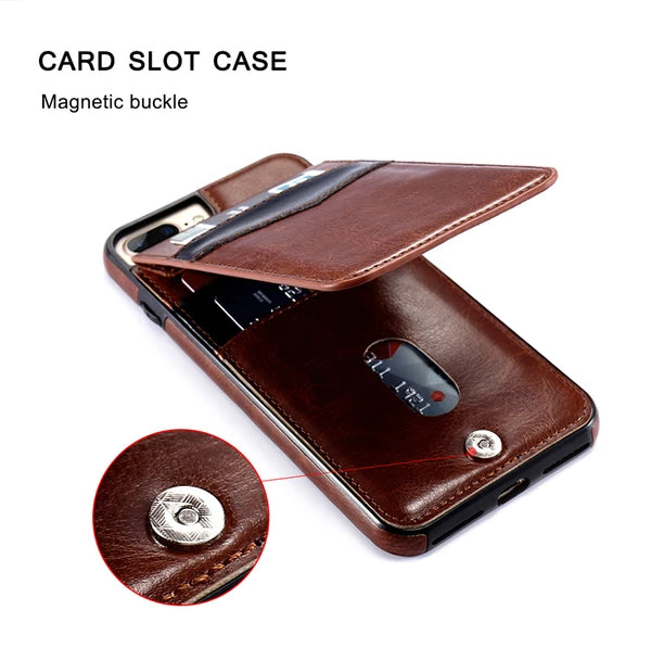 leather card holder case