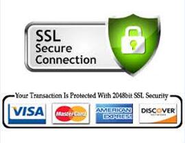 SSL Secure Connection, Your Transaction is protected with 2048bit SSL Security
