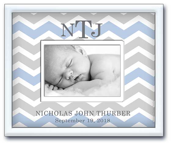 Pavilion Gift Company Love Boy to The Moon and Back 4x6 Newborn Baby Picture Frame Blue 