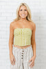 Free People Leilani Gingham Tube Top