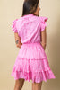 Kendall Flutter Sleeve Smocked Dress