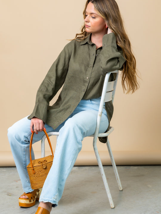 Sanctuary Relaxed Linen Shirt