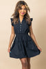 Blair Button Up Smocked Waist Dress