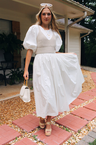 Bella White Dress