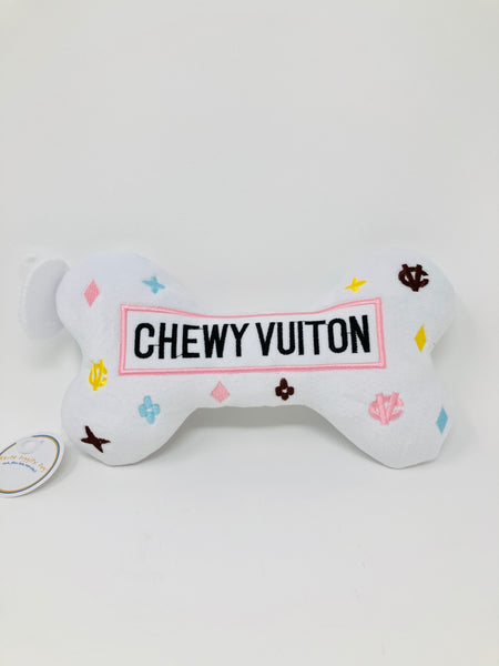 Chewy Vuiton White Dog Toy