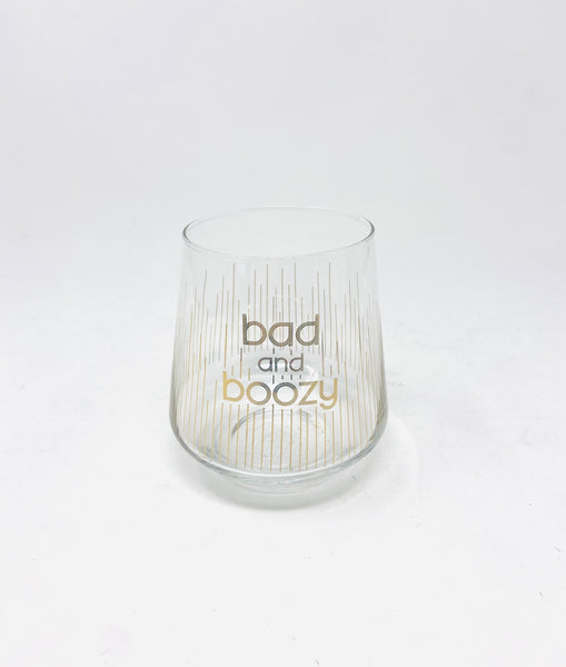 Chic Stemless Wine Glass-Bad and Boozy